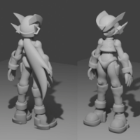 thumbnail for a timelapse for modeling the character Zero