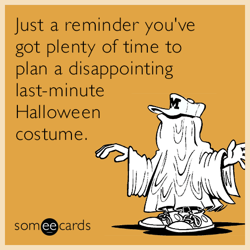 a meme about planning a Halloween costume