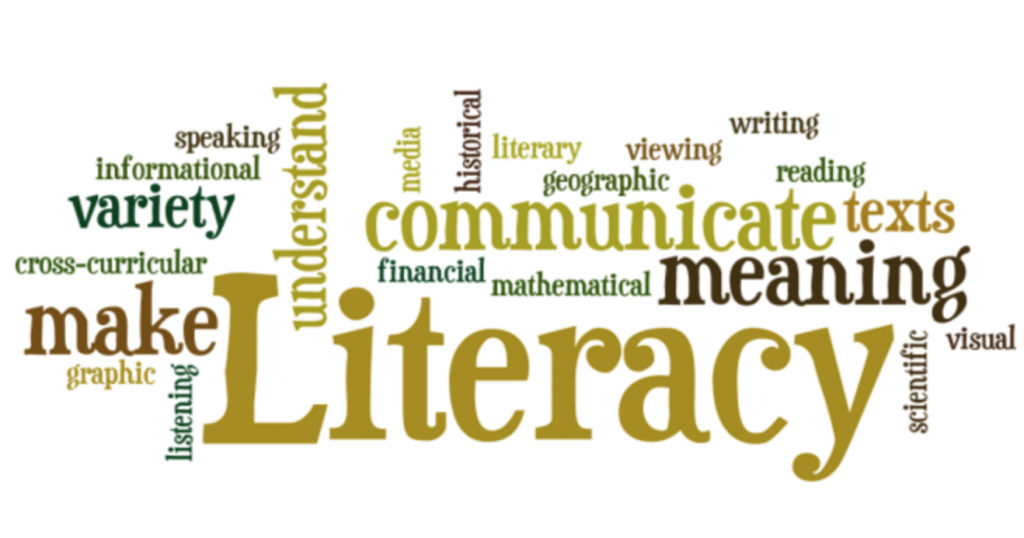 Word Cloud of literacy terms