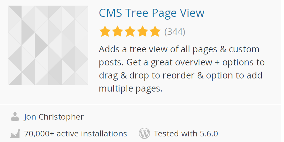 CMS Tree Page View