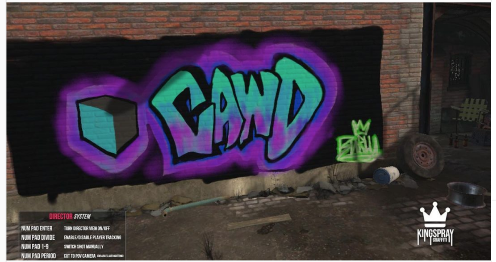 Graffiti image of Cawd from Kingspray graffiti game