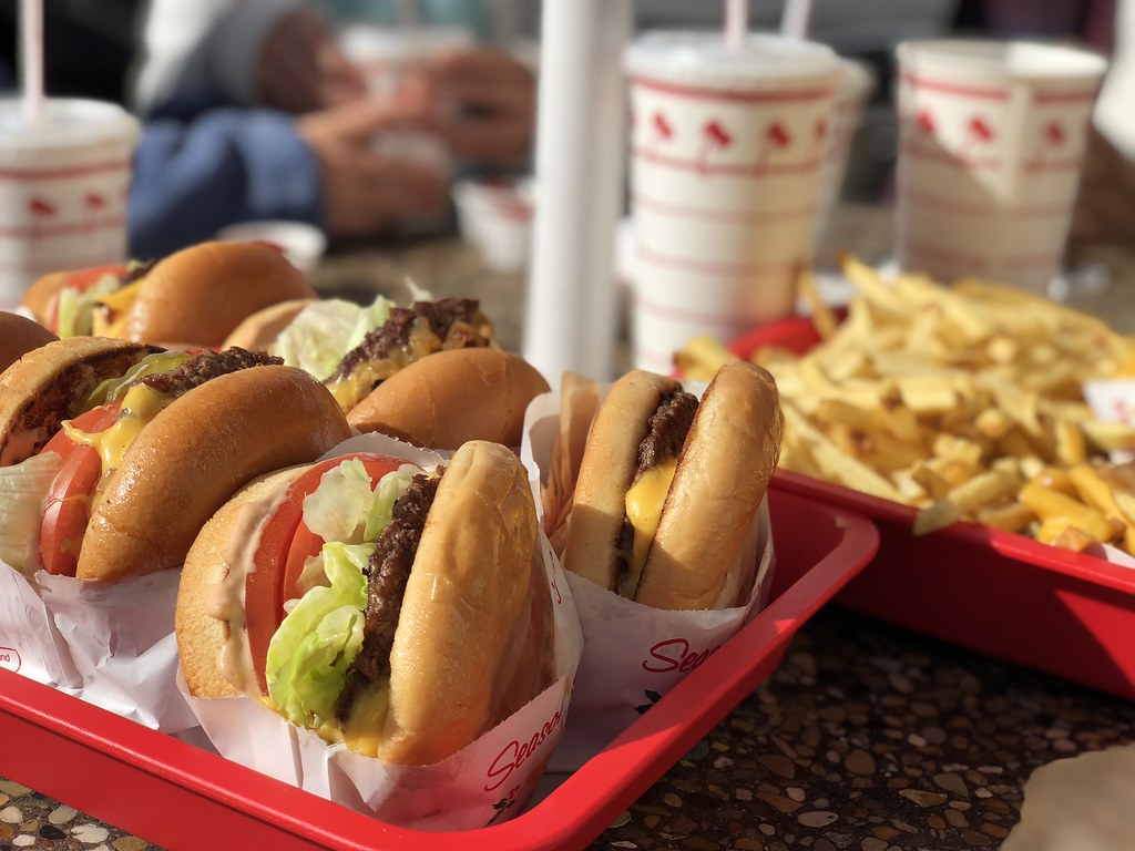 Burgers and fries