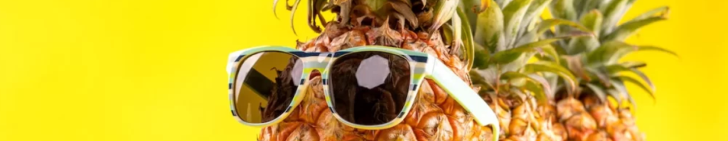 pineapple with shades