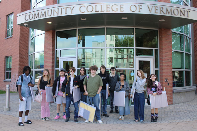 Students Standing at CCV